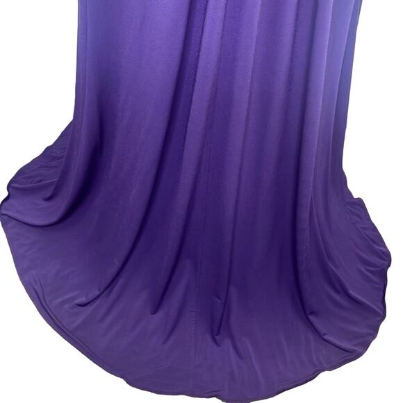 David’s Bridal Purple Formal Maxi Dress Woman Low V Back Floor Length F13095 S 4 - Picture 13 of 16